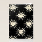 Freckled Suns - black and cream Stationery Card Gallery Image 2