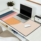Minimal Retro Sunset - Earthy Neutral Desk Mat Gallery Image 2