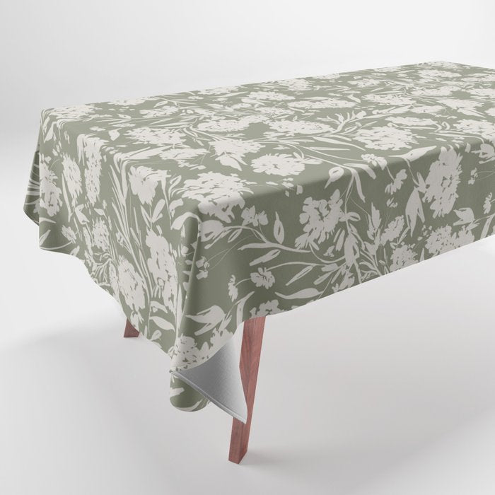 Evergreen Garden Tablecloth Gallery Image 1