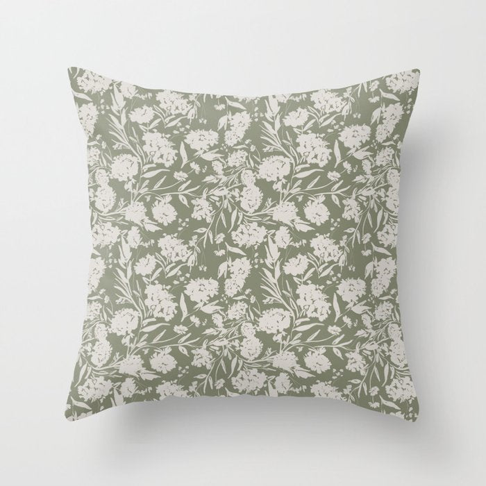 Evergreen Garden Throw Pillow Gallery Image 6