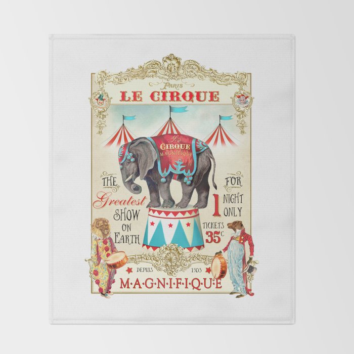 The Circus is in town Throw Blanket Gallery Image 2