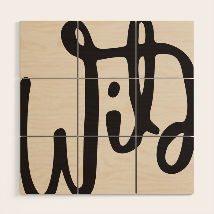 wild abstract Wood Wall Art Gallery Image 1