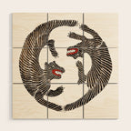 Japanese Tigers by Taguchi Tomoki 1860-1869 - Tiger Wood Wall Art Gallery Image 1