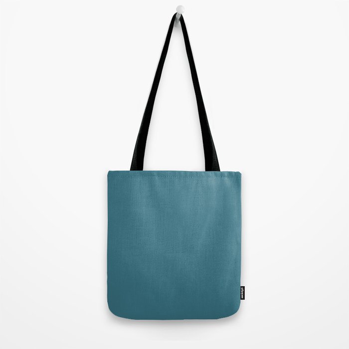 Solid Color Spring Teal Tote Bag Gallery Image 2