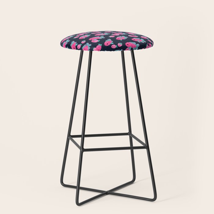 Strawberry peacock cichlid Stool Gallery Image 1