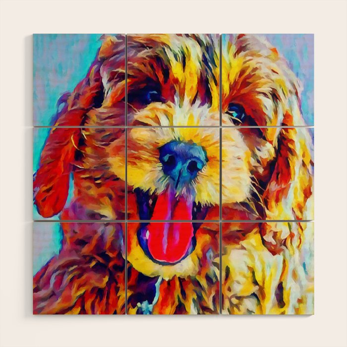 Goldendoodle 2 Wood Wall Art Gallery Image 1