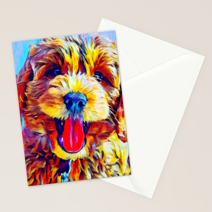 Goldendoodle 2 Stationery Card Gallery Image 2