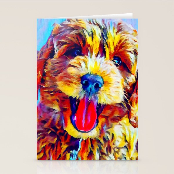 Goldendoodle 2 Stationery Card Gallery Image 1