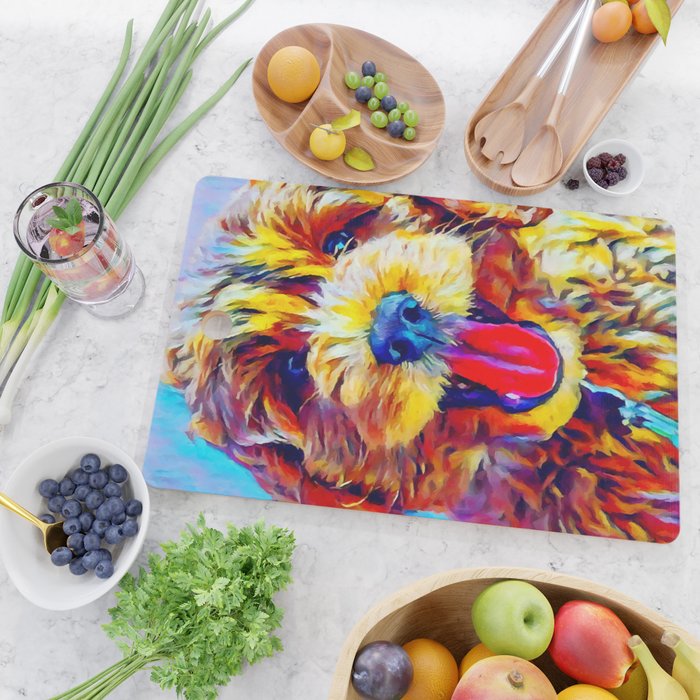 Goldendoodle 2 Cutting Board Gallery Image 2