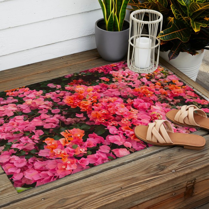 California Blooms Outdoor Rug Gallery Image 2