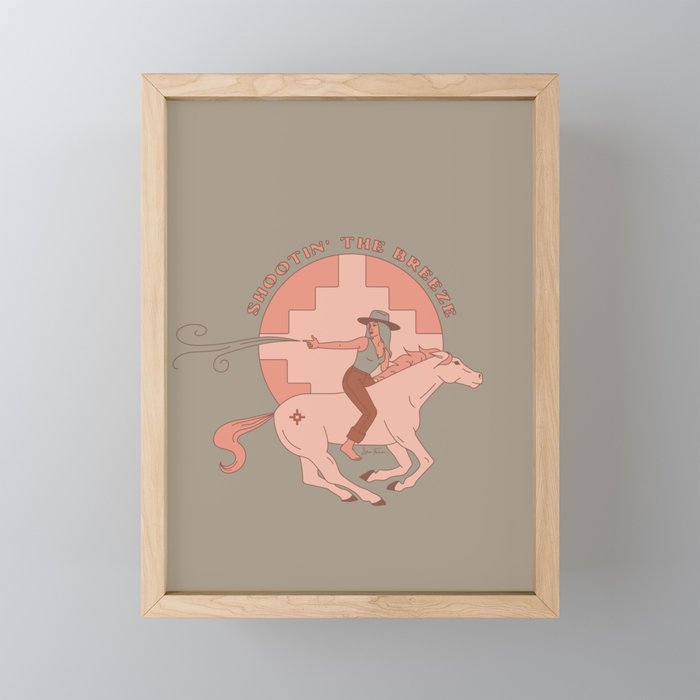 Shootin' The Breeze Mini Art Print Gallery Image 1