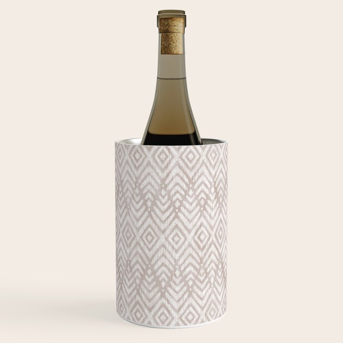 Feather Ikat - Taupe Wine Chiller Gallery Image 3