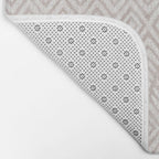 Feather Ikat - Taupe Bath Mat Gallery Image 2