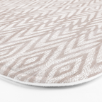 Feather Ikat - Taupe Bath Mat Gallery Image 3