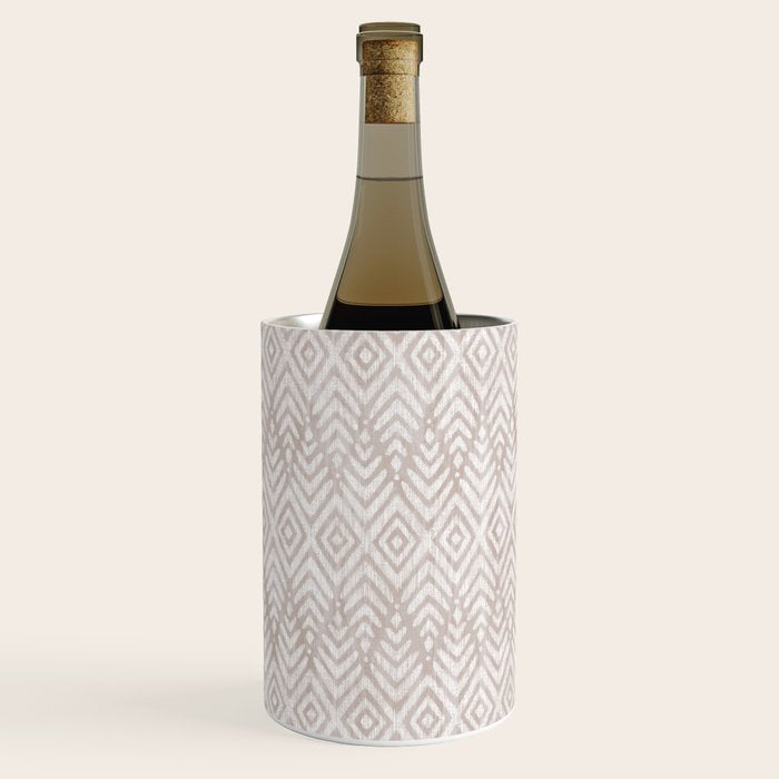 Feather Ikat - Taupe Wine Chiller Gallery Image 2