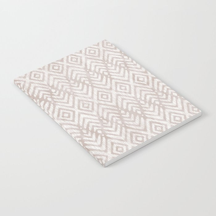 Feather Ikat - Taupe Notebook Gallery Image 1