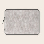 Feather Ikat - Taupe Laptop Sleeve Gallery Image 1