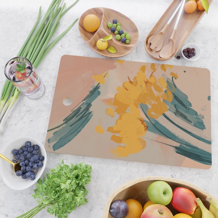 Bouquet Of Summer Sunshine Cutting Board Gallery Image 2