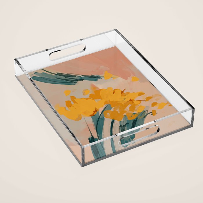 Bouquet Of Summer Sunshine Acrylic Tray Gallery Image 1
