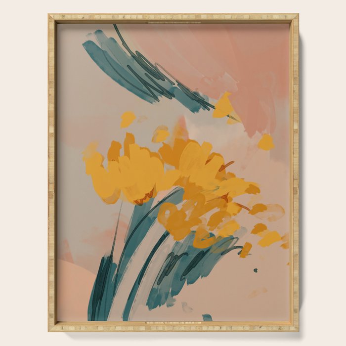 Bouquet Of Summer Sunshine Serving Tray Gallery Image 1
