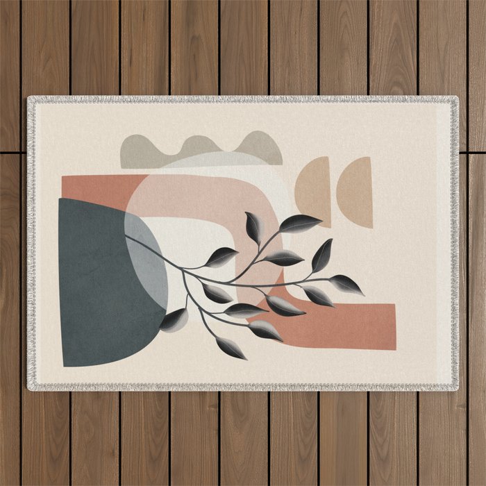 Abstract Nature Moment 3 Outdoor Rug Gallery Image 1