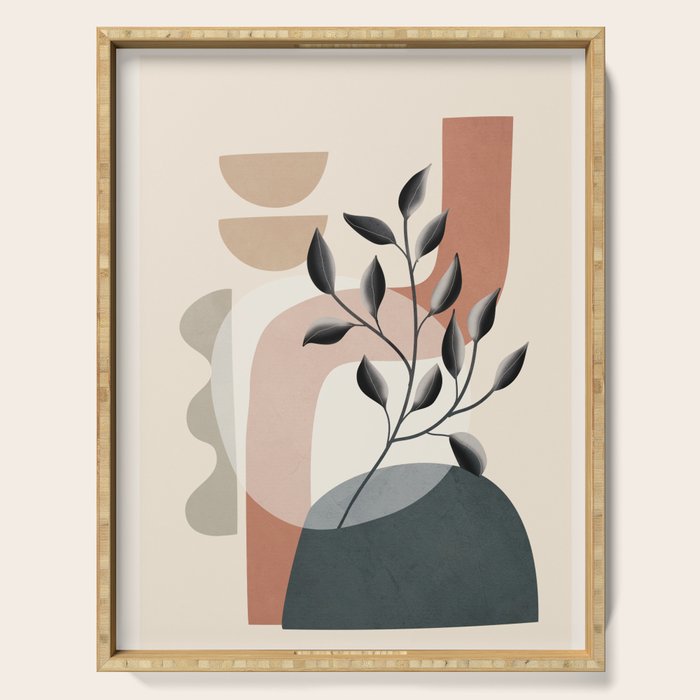 Abstract Nature Moment 3 Serving Tray Gallery Image 1