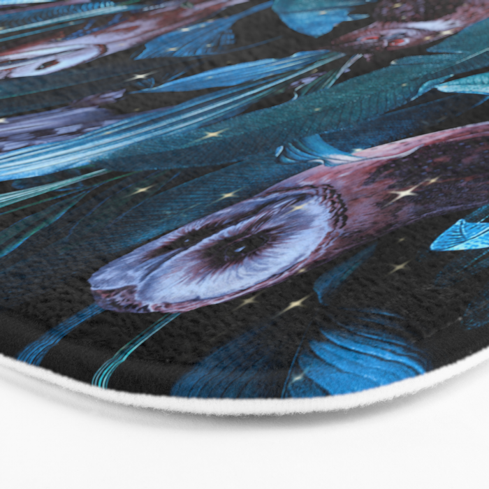 Owl and Leaf Garden Bath Mat Gallery Image 3