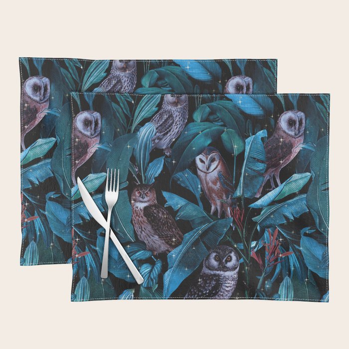 Owl and Leaf Garden Placemat Gallery Image 1