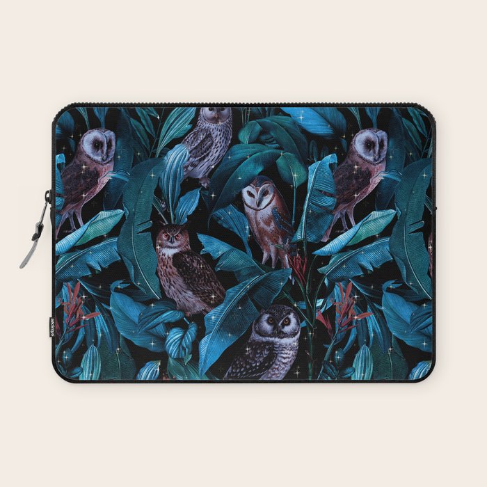 Owl and Leaf Garden Laptop Sleeve Gallery Image 1