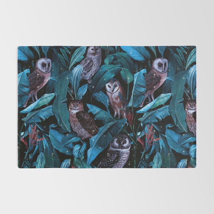 Owl and Leaf Garden Rug Gallery Image 2