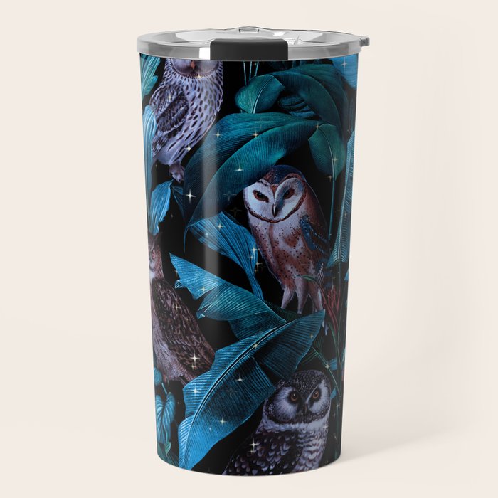 Owl and Leaf Garden Travel Mug Gallery Image 1