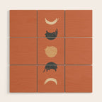 Cat Landscape 61: Meow Phases 2 Wood Wall Art Gallery Image 1