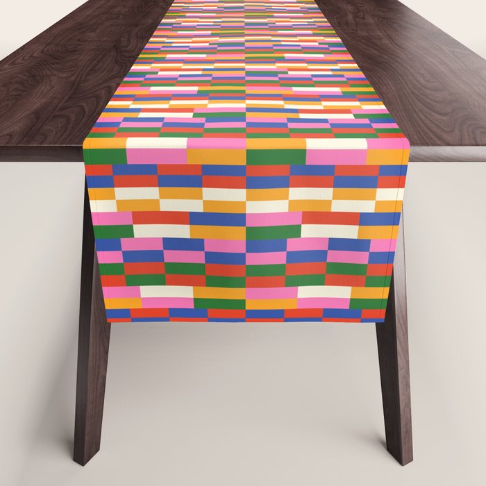 Colorful Bricks Table Runner Gallery Image 1