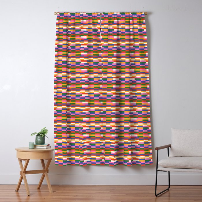 Colorful Bricks Window Curtain Gallery Image 5