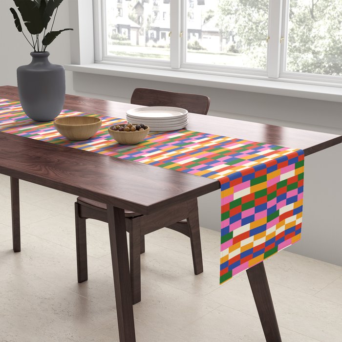 Colorful Bricks Table Runner Gallery Image 2