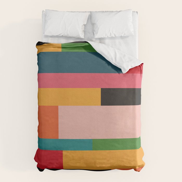 Colorful Patchwork MCM Art Duvet Cover Gallery Image 6
