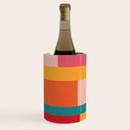 Colorful Patchwork MCM Art Wine Chiller Gallery Image 2