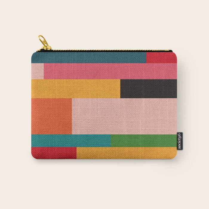 Colorful Patchwork MCM Art Carry All Pouch Gallery Image 1