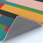Colorful Patchwork MCM Art Rug Gallery Image 4