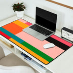 Colorful Patchwork MCM Art Desk Mat Gallery Image 2