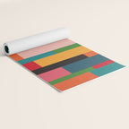 Colorful Patchwork MCM Art Yoga Mat Gallery Image 2