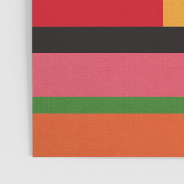 Colorful Patchwork MCM Art Poster Gallery Image 3