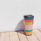Colorful Patchwork MCM Art Travel Mug Gallery Image 4