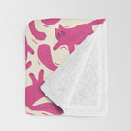 Playful Pink Cats Pattern Throw Blanket Gallery Image 3