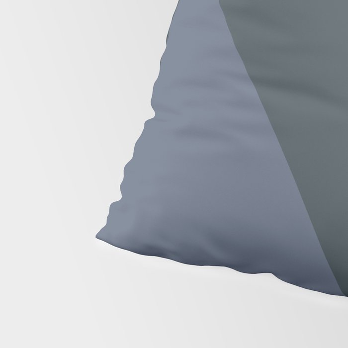 Blue Beige Low Poly Geometric Triangles Mathematical Art Pillow Sham Gallery Image 4