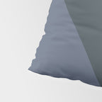 Blue Beige Low Poly Geometric Triangles Mathematical Art Pillow Sham Gallery Image 4
