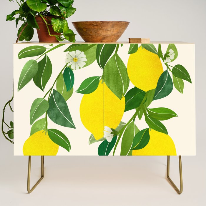 Summer Lemons / Tropical Fruit Series Credenza Gallery Image 1