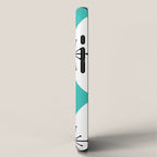 Atomic Age 1950s Diamonds Starbursts Turquoise iPhone Case Gallery Image 2