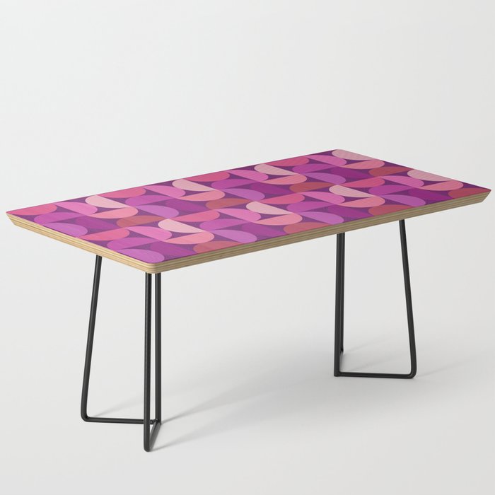 Mid Century Modern Shapes - Pink Magenta Coffee Table Gallery Image 1