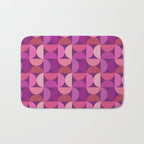Mid Century Modern Shapes - Pink Magenta Bath Mat Gallery Image 1